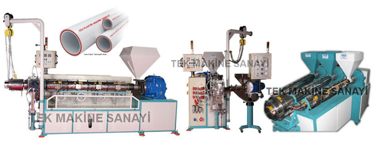 Plastik boru makinesi tek vidalı extruder